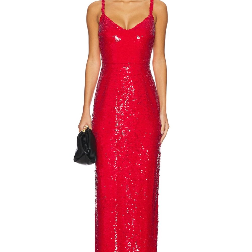 L'agence dress Karma red L sequin-NWT